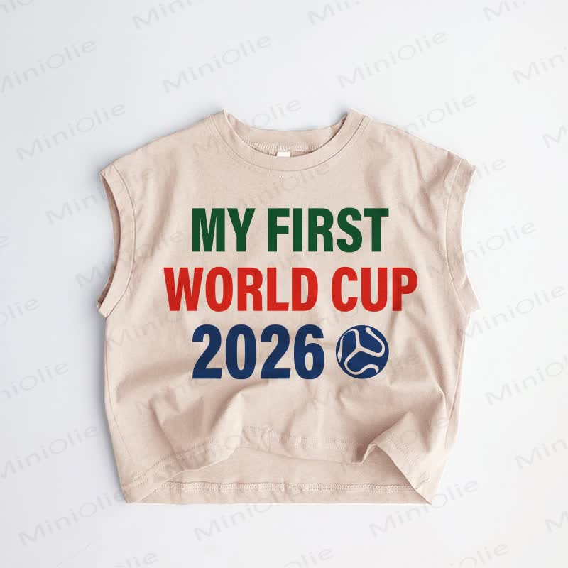 MY FIRST WORLD CUP 2026 Baby Toddler Tank Top - Khaki - 3-5T - image 1