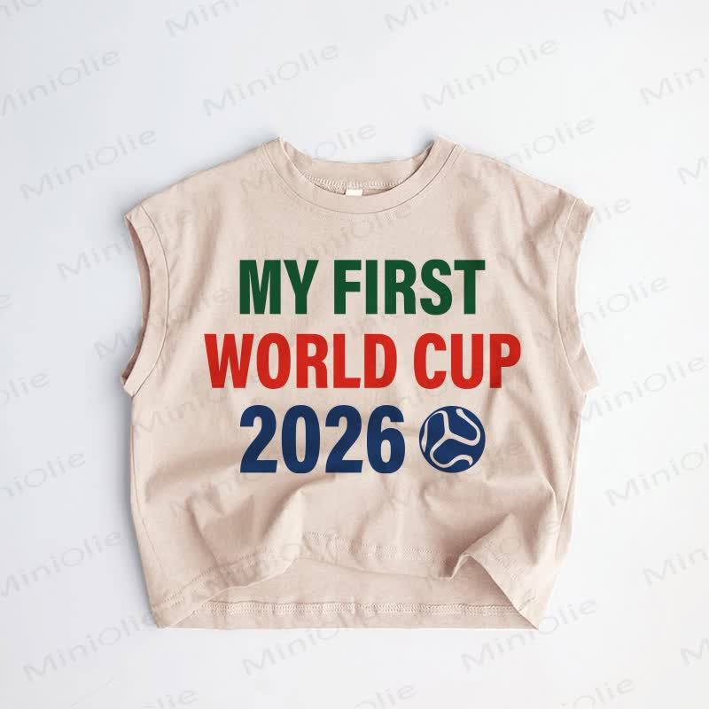 MY FIRST WORLD CUP 2026 Baby Toddler Tank Top - Khaki - 3-5T - image 1