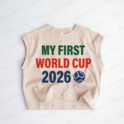 MY FIRST WORLD CUP 2026 Baby Toddler Tank Top - Khaki - 3-5T - image 1