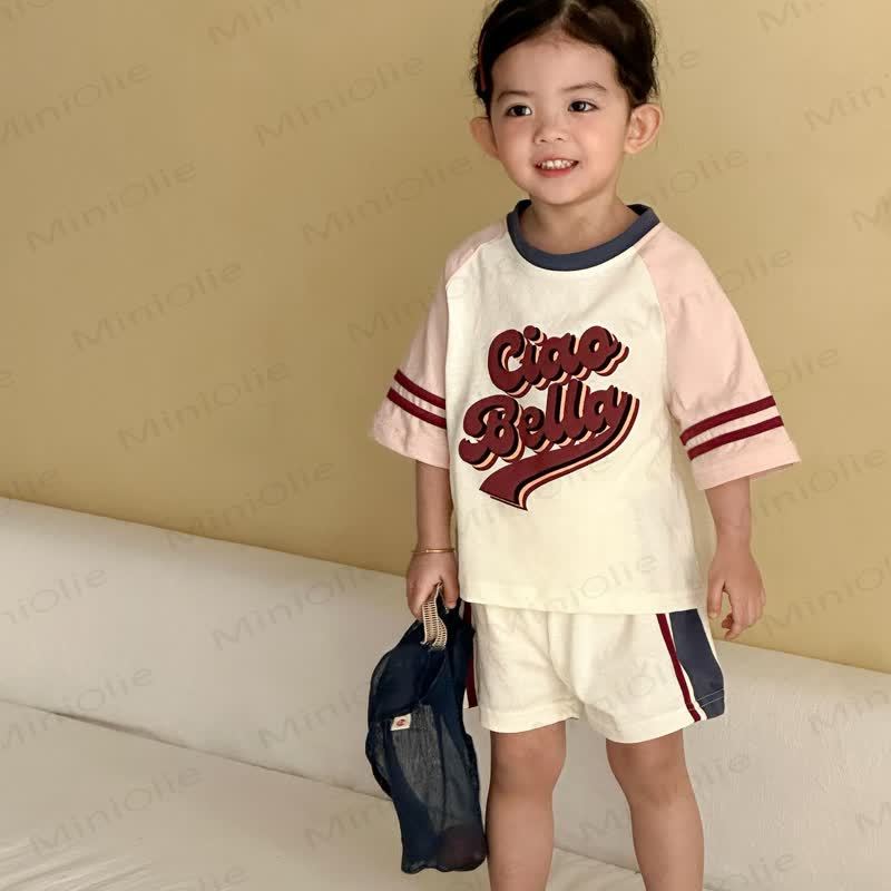 CIAO BELLA Toddler Print Short-Sleeve Set - Pink - 150 - image 2