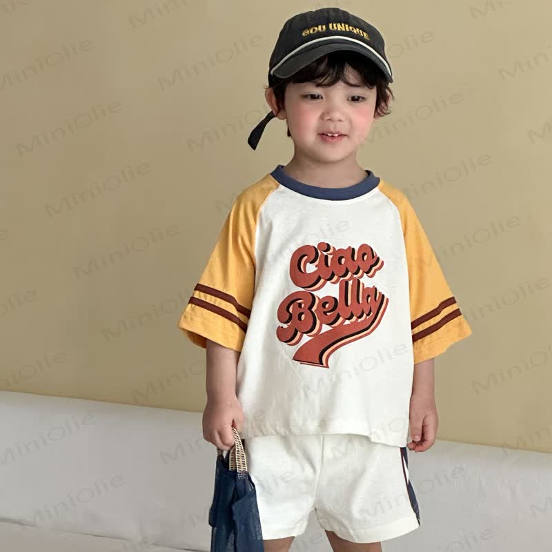CIAO BELLA Toddler Print Short-Sleeve Set - Yellow - 150 - image 3