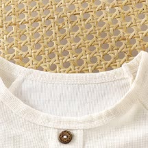 Toddler Solid Color Casual Short-Sleeve Set - image 6