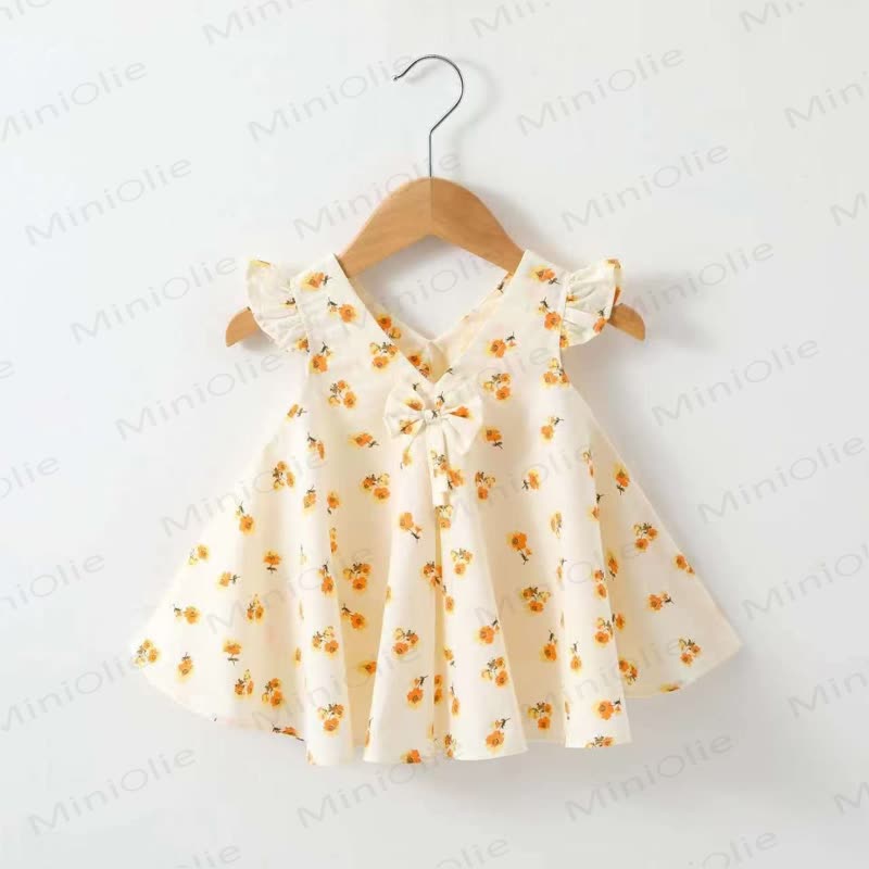 Baby Toddelr Flower/Fruit Print Sleeveless Dress - Yellow Flowers - 2-3T - image 10