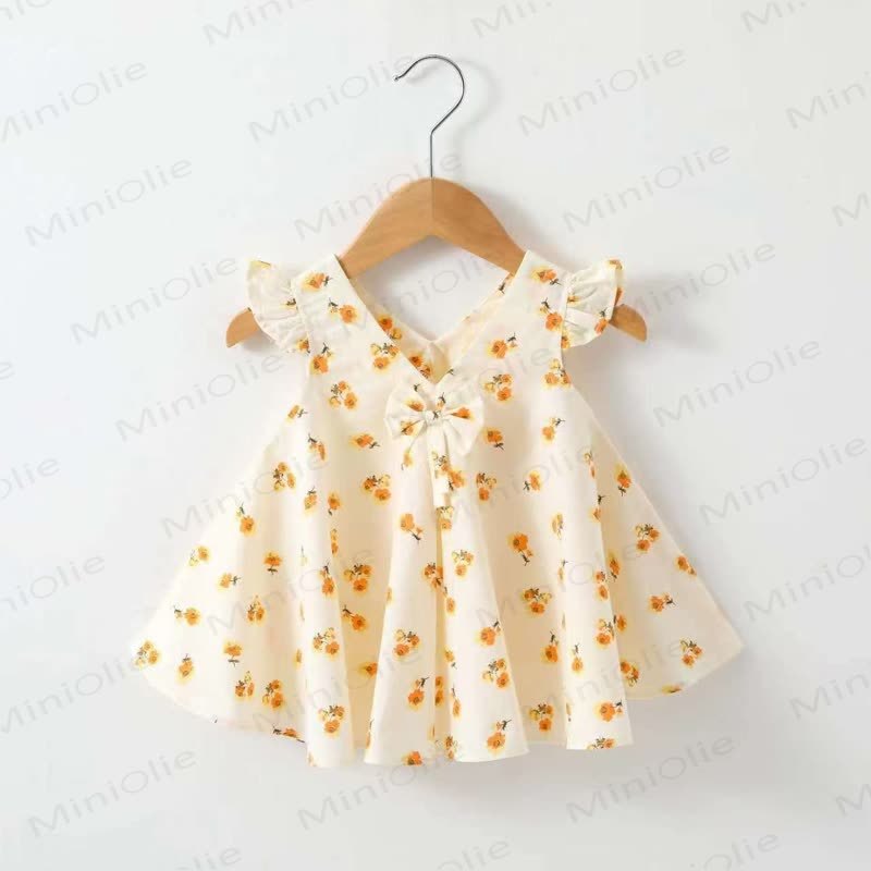 Baby Toddelr Flower/Fruit Print Sleeveless Dress - Yellow Flowers - 2-3T - image 10