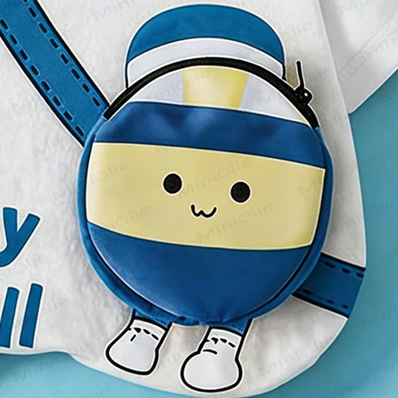 VOLLEY/FOOT BALL Toddler Smiley 3D Crossbody Bag T-Shirt - image 7