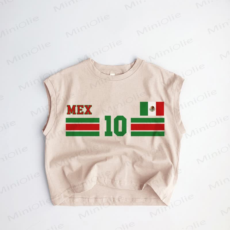 MEX 10 Baby Toddler Khaki Tank Top - Khaki - 3-5T - image 1
