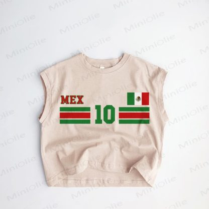 MEX 10 Baby Toddler Khaki Tank Top - Khaki - 3-5T - image 1