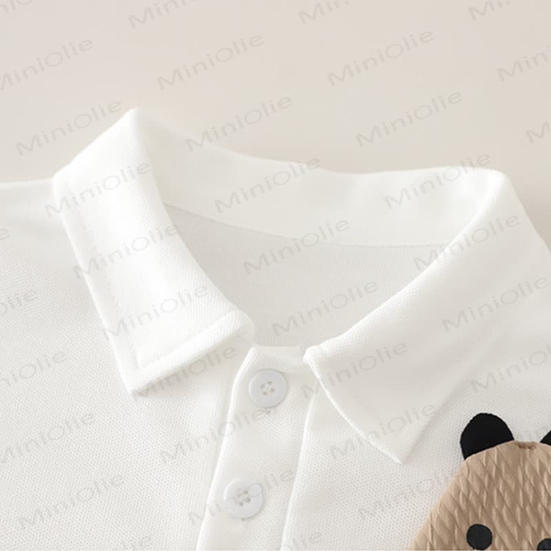 Toddler Boys Cotton Deer Collection Polo Shirt and Pocket Shorts 2-piece Set - image 4