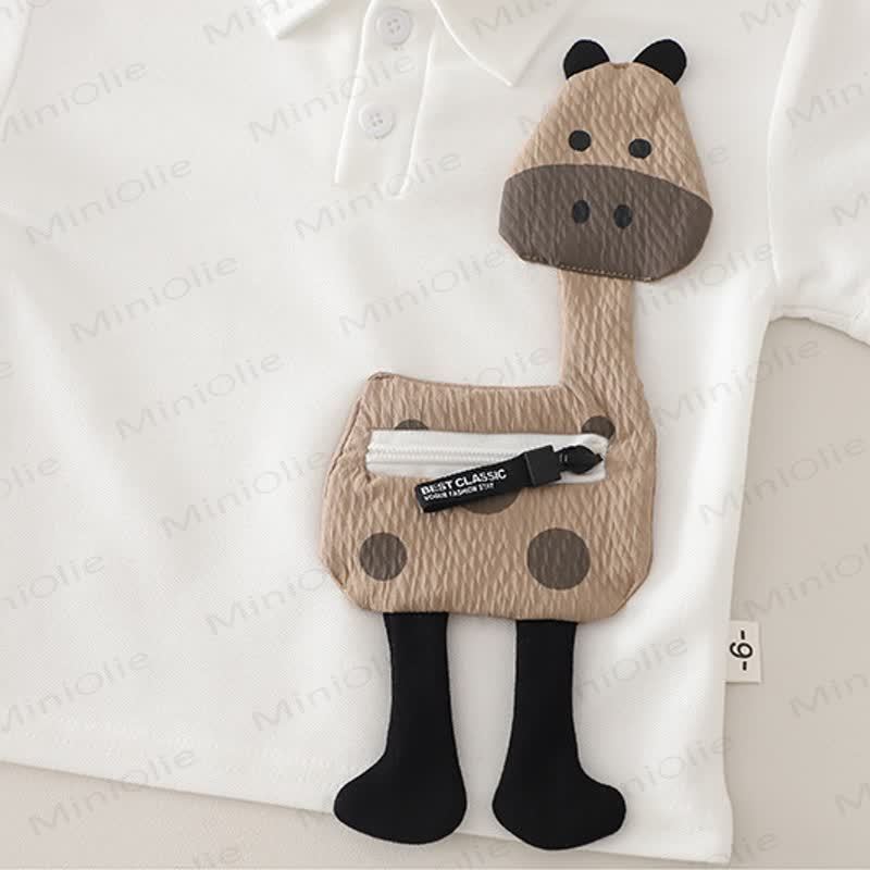 Toddler Boys Cotton Deer Collection Polo Shirt and Pocket Shorts 2-piece Set - image 6