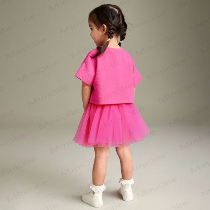 LOVE TO DANCE! Toddler Kid Girl Tee and Skirt Set - image 8