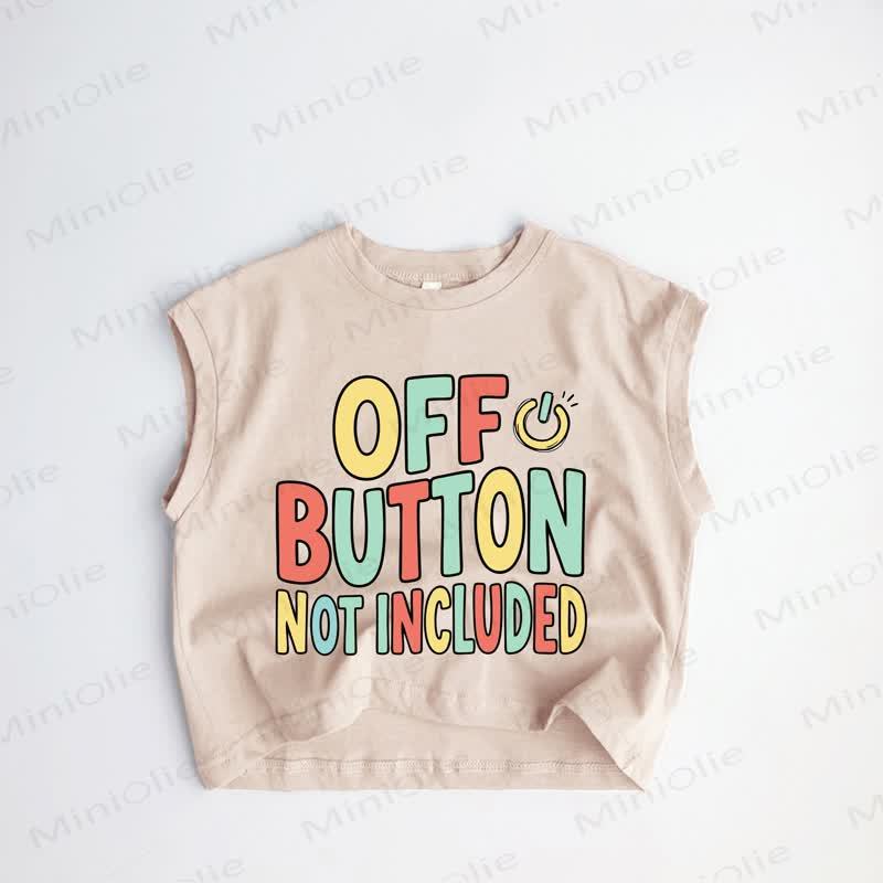 OFF BUTTON NOT INCLUDED Baby Toddler Khaki Tank Top - Khaki - 3-5T - image 1