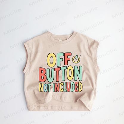 OFF BUTTON NOT INCLUDED Baby Toddler Khaki Tank Top - Khaki - 3-5T - image 1