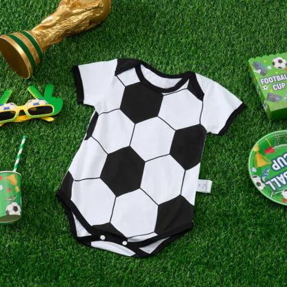 Baby Soccer Print Bodysuit - image 3