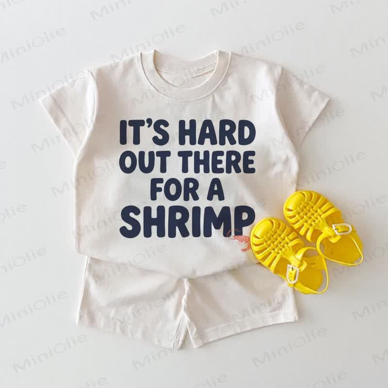IT'S HARD OUT THERE FOR A SHRIMP Baby 2-piece White Set - White - 18-24M - image 1