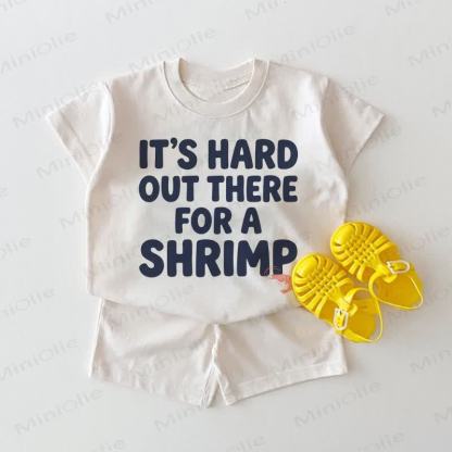 IT'S HARD OUT THERE FOR A SHRIMP Baby 2-piece White Set - White - 18-24M - image 1