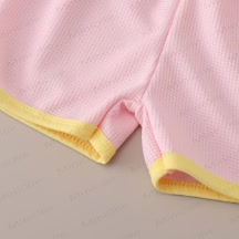 Baby Toddler Animal Waffle Tee and Shorts Set - image 9