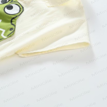 Baby Toddler Boys Green Dino Print Shirt and Shorts 2-piece Set - image 5