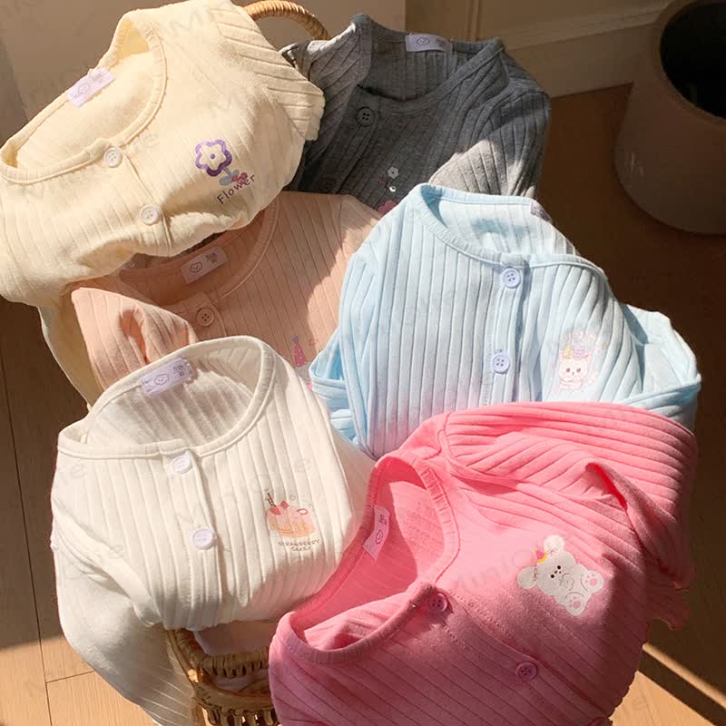 Toddler Girl Animal/Floral Ribbed Knitted Cardigan - image 10