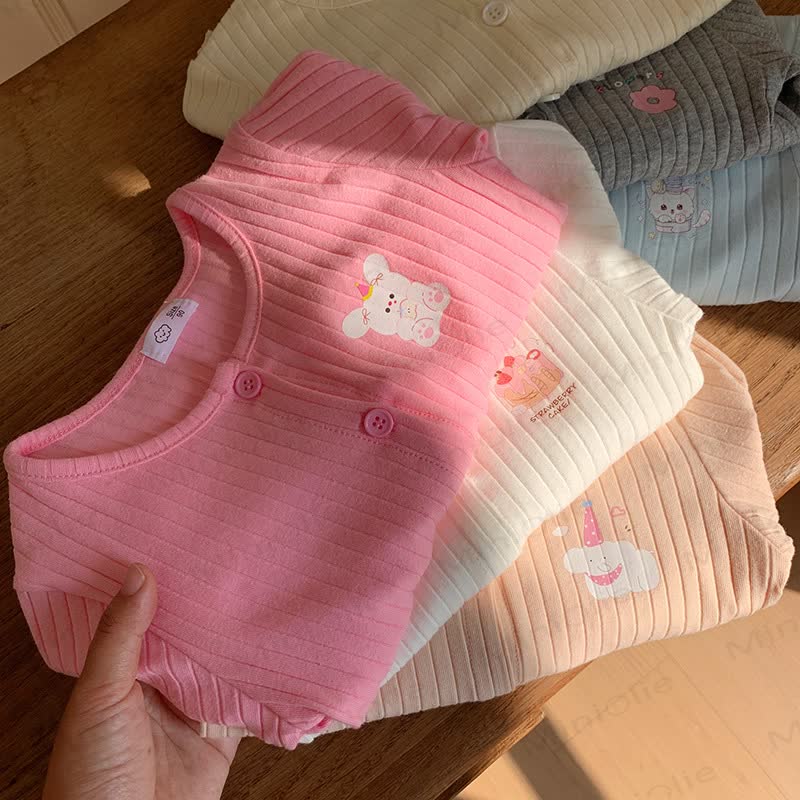 Toddler Girl Animal/Floral Ribbed Knitted Cardigan - image 11