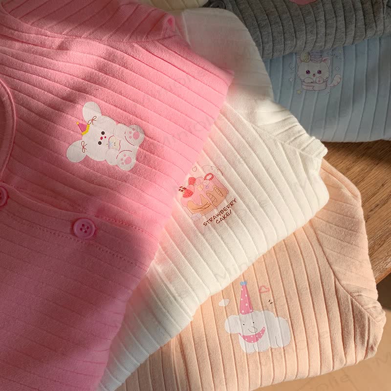 Toddler Girl Animal/Floral Ribbed Knitted Cardigan - image 13