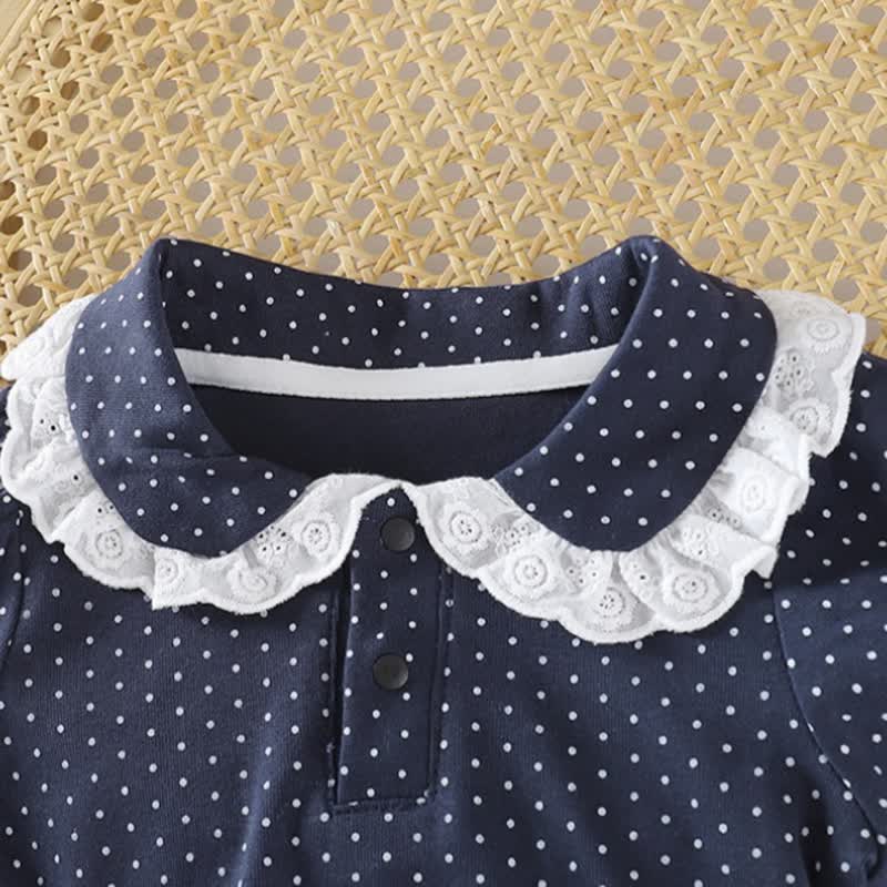Toddler Girl Polka Dot Top and Skirt 2-piece Set - image 4
