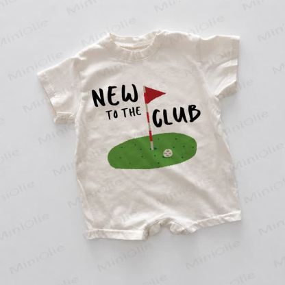 NEW TO THE CLUB Baby Golf White Romper - White - 18-24M - image 1
