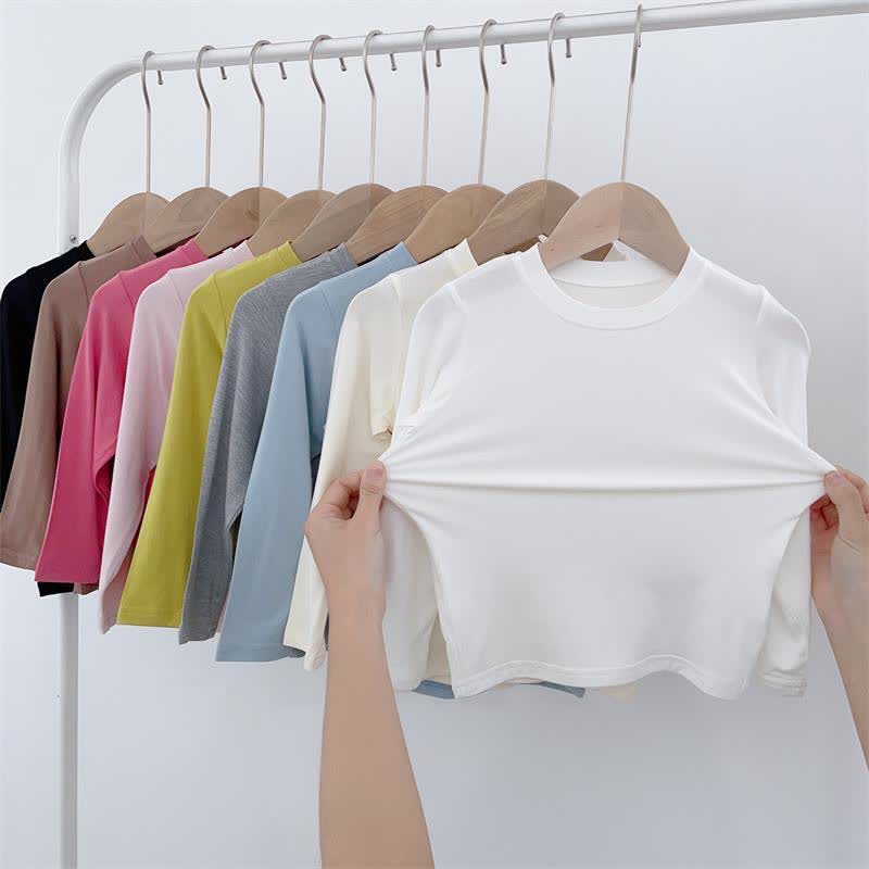 Baby Toddler Solid Color Ribbed Long Sleeve Tee - image 1