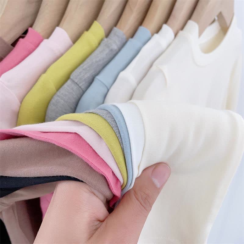Baby Toddler Solid Color Ribbed Long Sleeve Tee - image 11