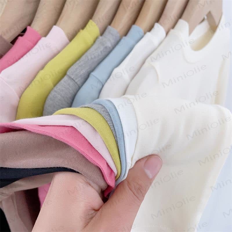 Baby Toddler Solid Color Ribbed Long Sleeve Tee - image 11