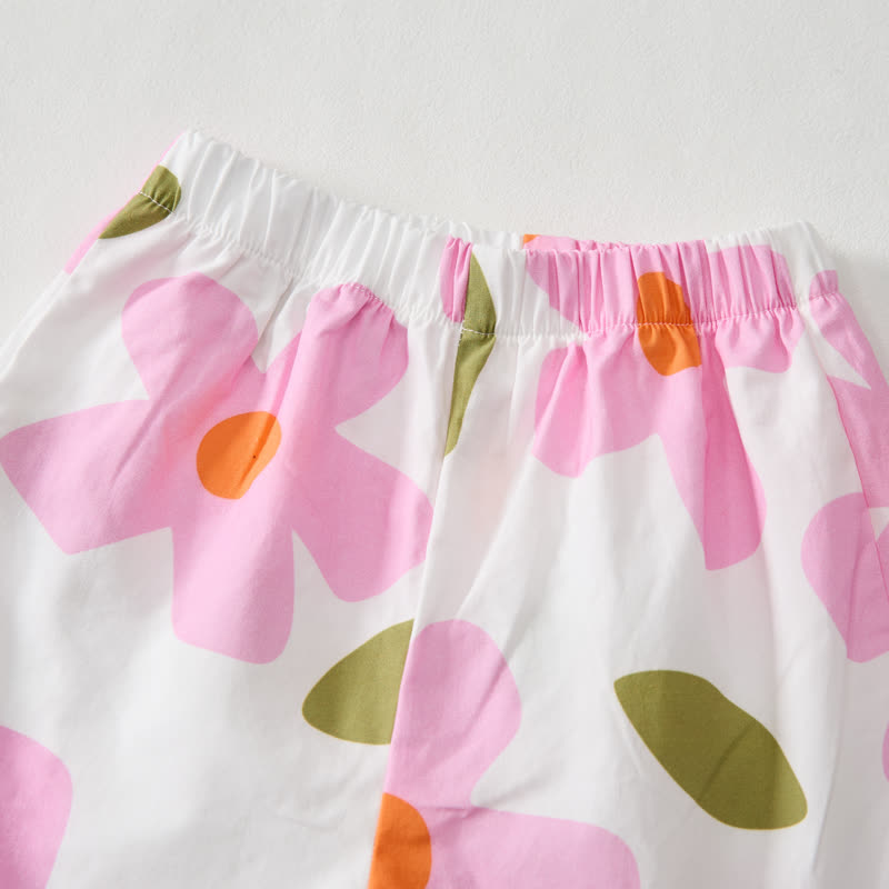 Baby Toddler Flower Pink Sleeveless Set - image 5