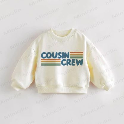 COUSIN CREW Baby Toddler Cream Sweatshirt - Cream - 3-5T - image 1