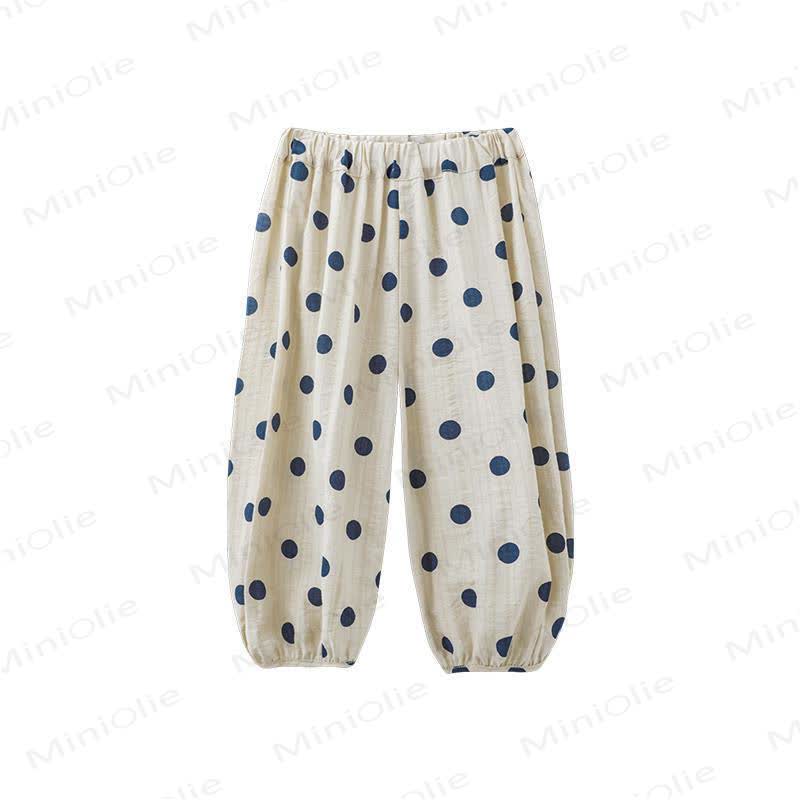 Toddler Girls Polka Dots Pants - Blue - 6-7T - image 6