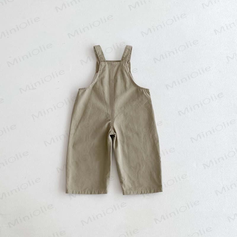Baby Toddler Solid Color/Striped Denim Overalls - image 5