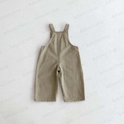 Baby Toddler Solid Color/Striped Denim Overalls - image 5