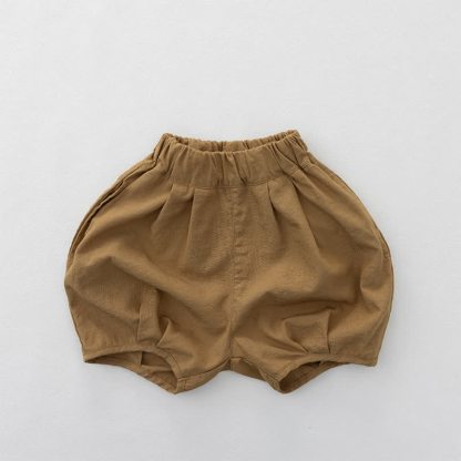 Toddler Cotton Solid Color Shorts - Brown - 6-7T - image 5