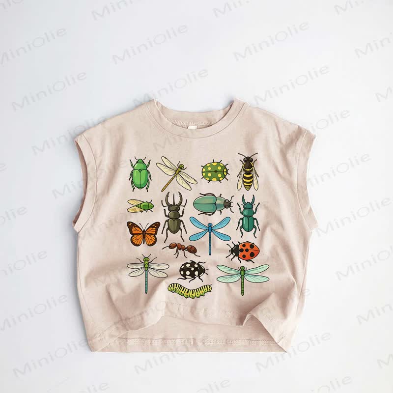 Baby Toddler Insect Khaki Tank Top - Khaki - 3-5T - image 1