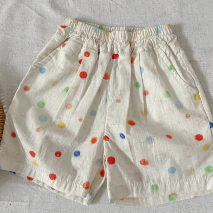 Toddler Rainbow Dot Button-Front T-Shirt and Pants 2-piece Set - image 3