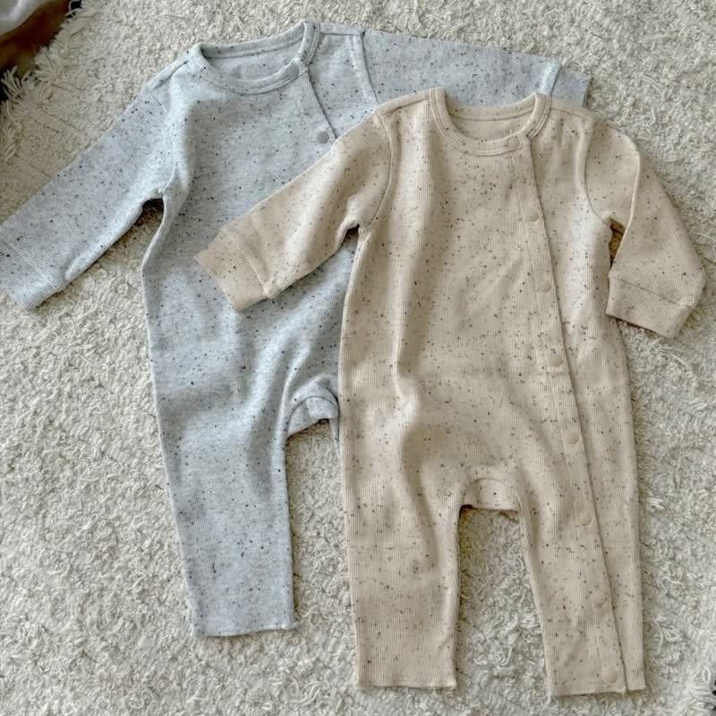 Baby Knit Dots Romper with Cap - image 1