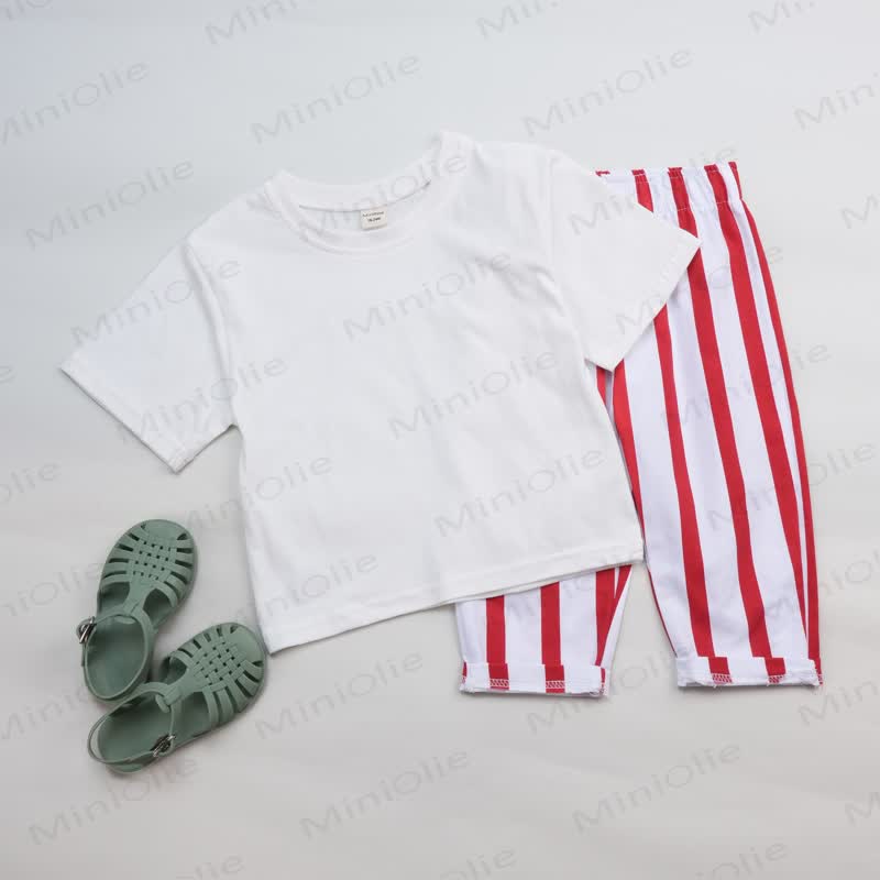 GRANDMA YOU GOTTA COME GET ME YOUR DAUGHTER IS FREAKING OUT Baby Red Striped 2-piece Set - image 3