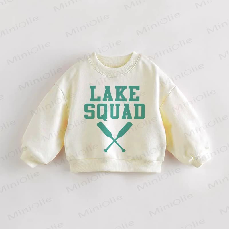 LAKE SQUAD Baby Toddler Slogan Cream Sweatshirt - Cream - 3-5T - image 1