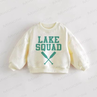 LAKE SQUAD Baby Toddler Slogan Cream Sweatshirt - Cream - 3-5T - image 1