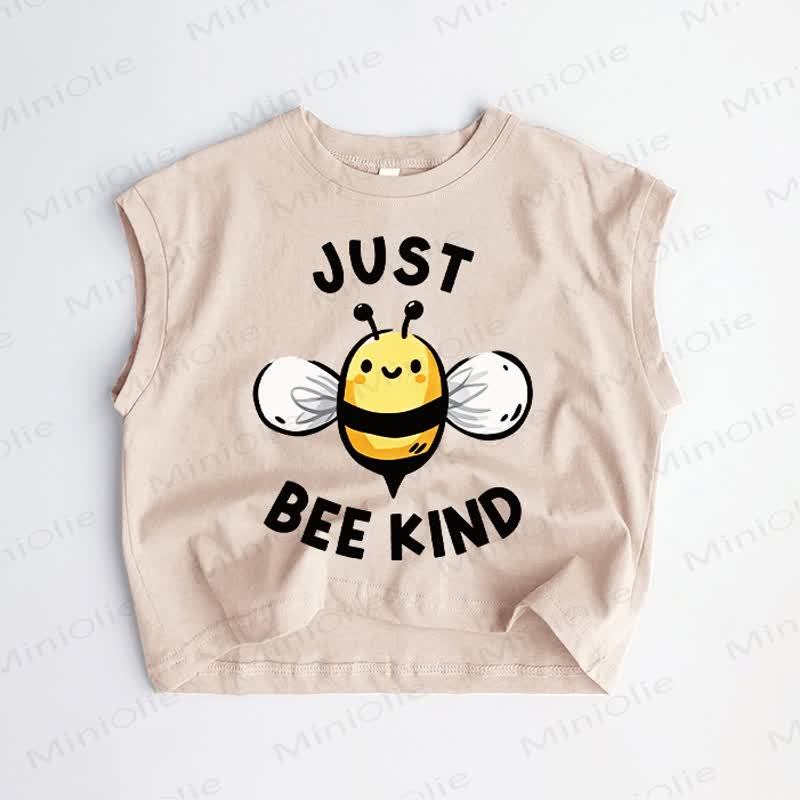 JUST BEE KIND Baby Toddler Khaki Tank Top - Khaki - 3-5T - image 1