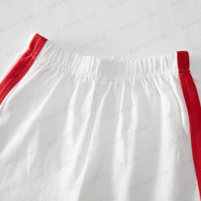 SARDINES Baby Sardines White&Red T-shirt and Shorts 2-Piece Set - image 7