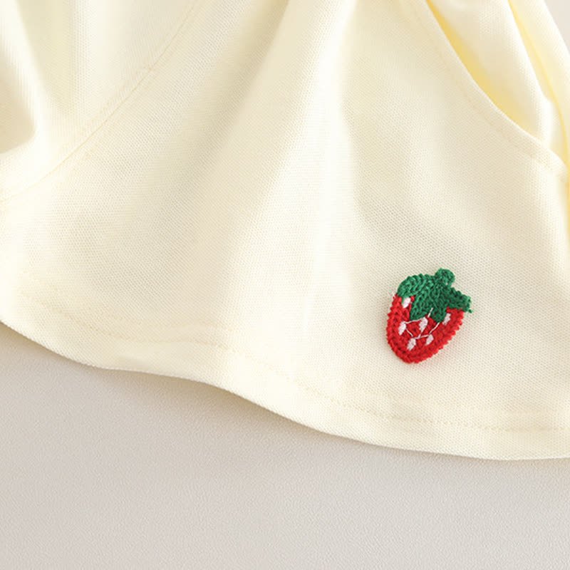 Toddler Baby Girl Strawberry Peter Pan Collar Top and Shorts 2-piece Set - image 11