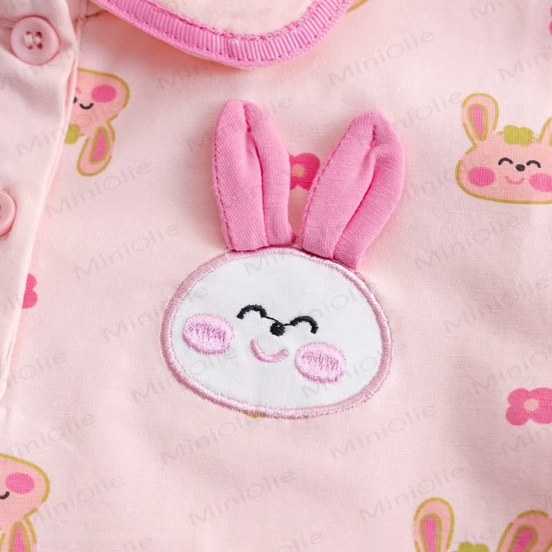Baby Girls Soft Knit Bunny Print T-Shirt - image 7