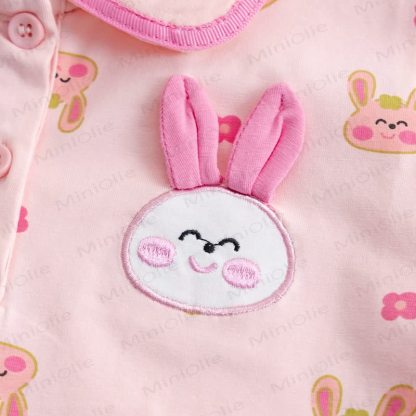Baby Girls Soft Knit Bunny Print T-Shirt - image 7