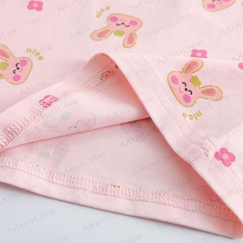 Baby Girls Soft Knit Bunny Print T-Shirt - image 9