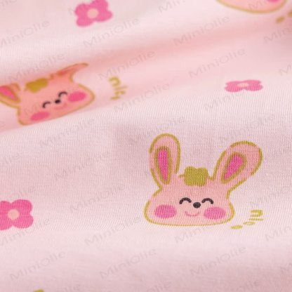 Baby Girls Soft Knit Bunny Print T-Shirt - image 10