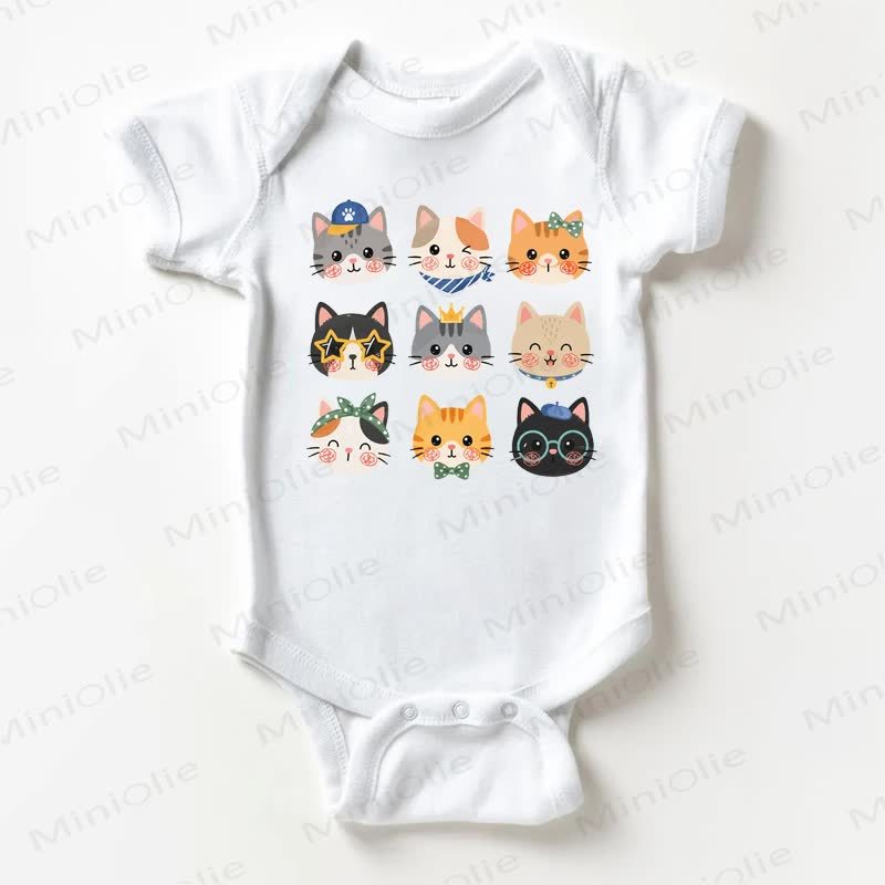 Baby Cats White Bodysuit - White - 18-24M - image 1