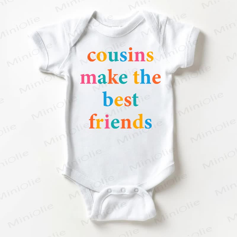 COUSINS MAKE THE BEST FRIENDS Baby White Bodysuit - White - 18-24M - image 1